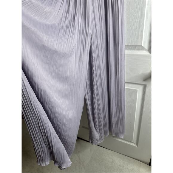 ZARA Women’s Pleated Wide Leg Pants Lavender Size XS - Picture 4 of 4